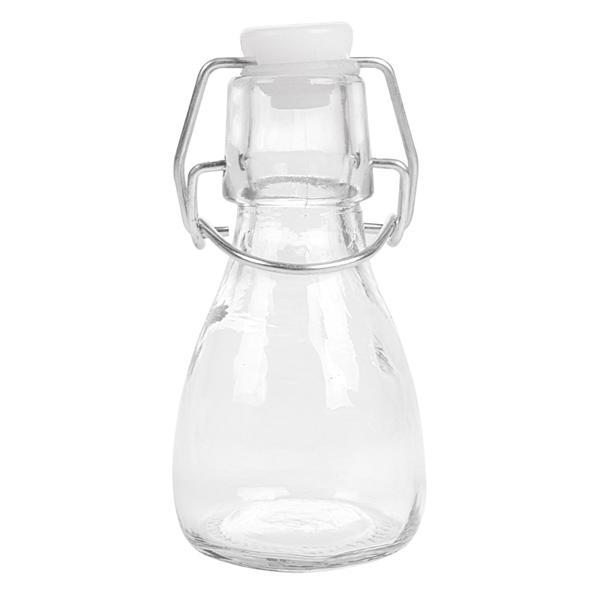 BOUTEILLE + FERMETURE CLIP 83 ML Ø 5,5x11 CM TRANSPARENT VERRE (96 UNITÉ) - Garcia de Pou