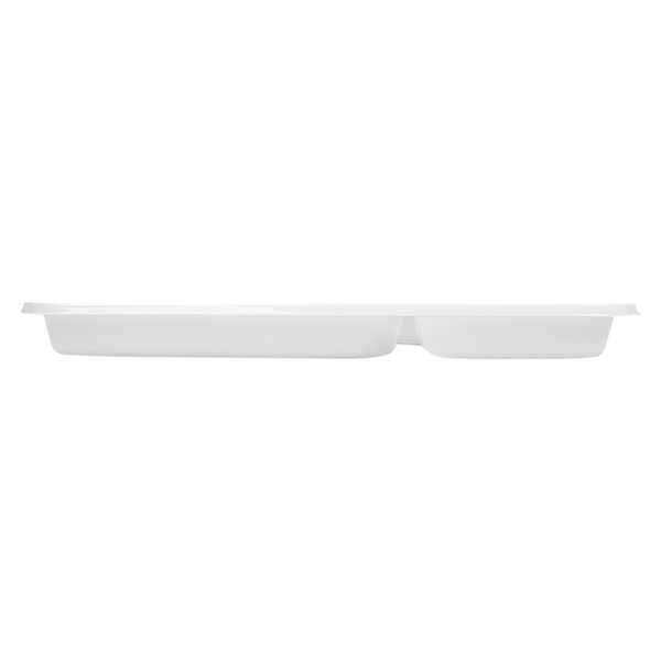 PLATEAUX REPAS EMPORTER, 3 COMP.  31,5x21 CM BLANC PS (400 UNITÉ) - Garcia de Pou