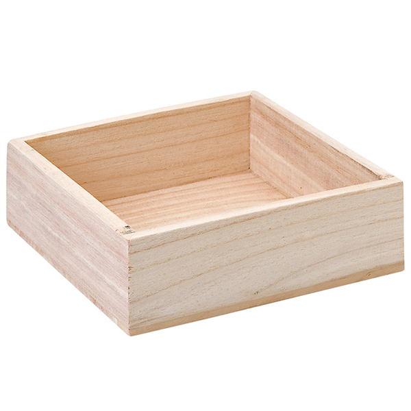 BOÎTE PRÉSENTATION BUFFET  16x15x5 CM NATUREL BOIS (1 UNITÉ) - Garcia de Pou