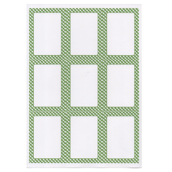 100 FEUILLES DIN A4 9 ÉTIQUETTES RECTANGULAIRES  6,3x9 CM BLANC PAPIER (1 UNITÉ) - Garcia de Pou