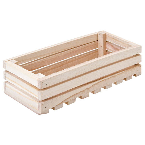 BOÎTE PRÉSENTATION BUFFET  21,6x10,2x6 CM NATUREL BOIS (1 UNITÉ) - Garcia de Pou