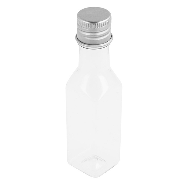 FLACONS AVEC BOUCHON EN ALUMINIUM 35 ML Ø2,5x9,6 CM TRANSPARENT PET (100 UNITÉ) - Garcia de Pou