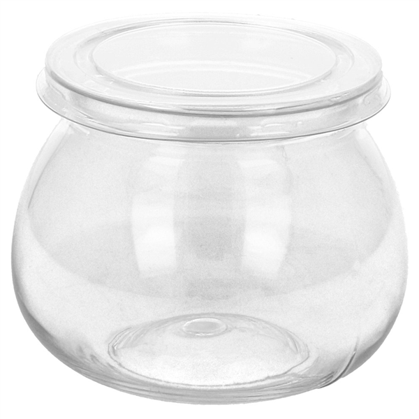 250 RÉCIPIENTS POUR CAILLÉ+COUVERCLES 140 ML Ø6x6,1 CM TRANSPARENT PET (250 UNITÉ) - Garcia de Pou