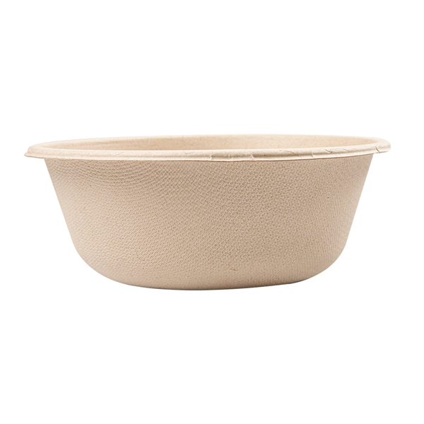 SALADIERS "BIONIC" 500 ML Ø 15x6 CM NATUREL BAGASSE (500 UNITÉ) - Garcia de Pou