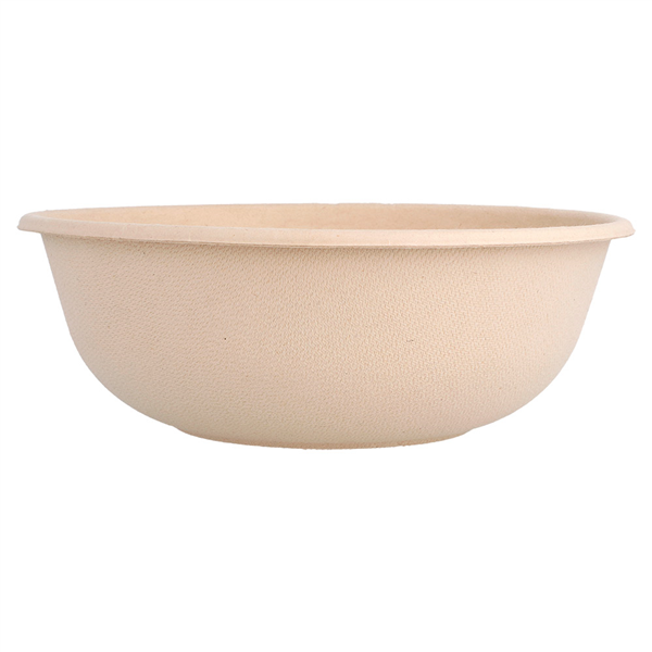 SALADIERS "BIONIC" 750 ML Ø 17x6,1 CM NATUREL BAGASSE (500 UNITÉ) - Garcia de Pou