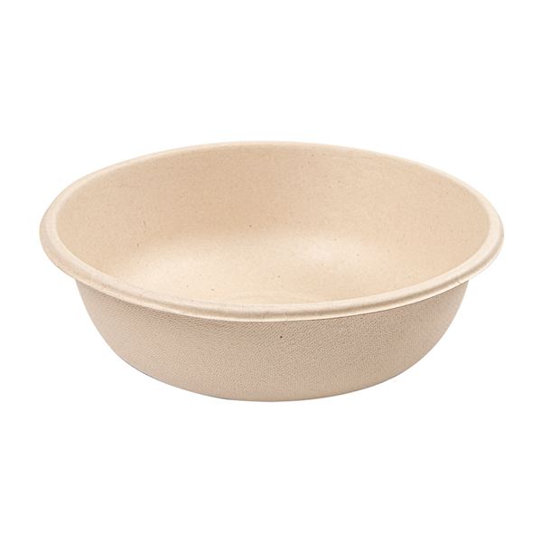 SALADIERS "BIONIC" 950 ML Ø 18,6x6,1 CM NATUREL BAGASSE (500 UNITÉ) - Garcia de Pou