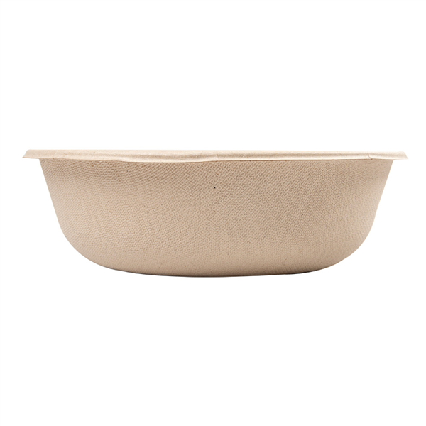 SALADIERS "BIONIC" 950 ML Ø 18,6x6,1 CM NATUREL BAGASSE (500 UNITÉ) - Garcia de Pou