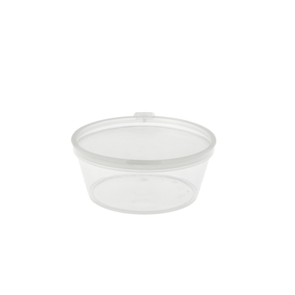 PETITS POTS + COUVERCLE INCLUS 60 ML Ø6/4,6x2.5 CM TRANSPARENT PP (1000 UNITÉ) - Garcia de Pou