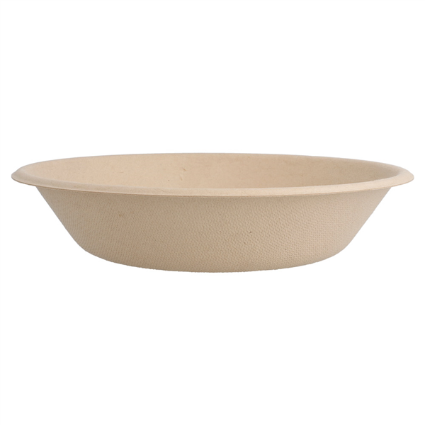 ASSIETTES CREUSES "BIONIC" 460 ML Ø 16x3,6 CM NATUREL BAGASSE (1000 UNITÉ) - Garcia de Pou