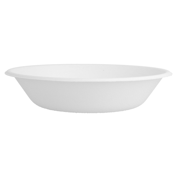 ASSIETTES CREUSES "BIONIC" 460 ML Ø 16x3,6 CM BLANC BAGASSE (1000 UNITÉ) - Garcia de Pou