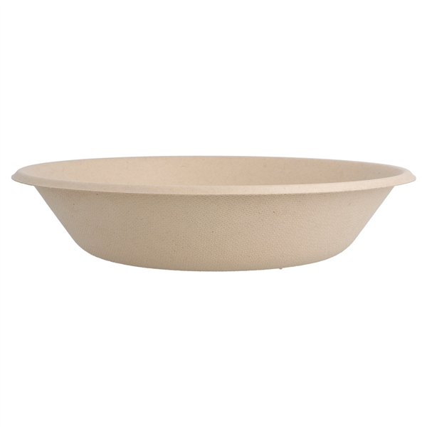 ASSIETTES CREUSES "BIONIC" 680 ML Ø 19x4 CM NATUREL BAGASSE (1000 UNITÉ) - Garcia de Pou