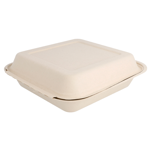 COQUILLES "M" "BIONIC"  20x20x7,5 CM NATUREL BAGASSE (250 UNITÉ) - Garcia de Pou