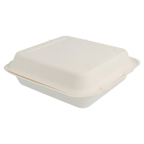 COQUILLES "M" "BIONIC"  20x20x7,5 CM BLANC BAGASSE (250 UNITÉ) - Garcia de Pou