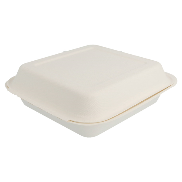 COQUILLES "M" "BIONIC"  20x20x7,5 CM BLANC BAGASSE (250 UNITÉ) - Garcia de Pou