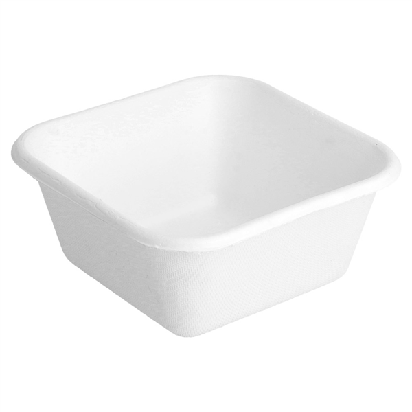 CONTENEURS "BIONIC" 250 ML 9,5x9,5x4,3 CM BLANC BAGASSE (1000 UNITÉ) - Garcia de Pou