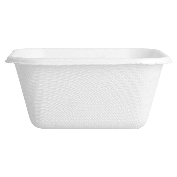 CONTENEURS "BIONIC" 250 ML 9,5x9,5x4,3 CM BLANC BAGASSE (1000 UNITÉ) - Garcia de Pou