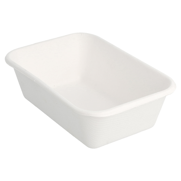 CONTENEURS "BIONIC" 370 ML 13,5x9,6x4,2 CM BLANC BAGASSE (600 UNITÉ) - Garcia de Pou