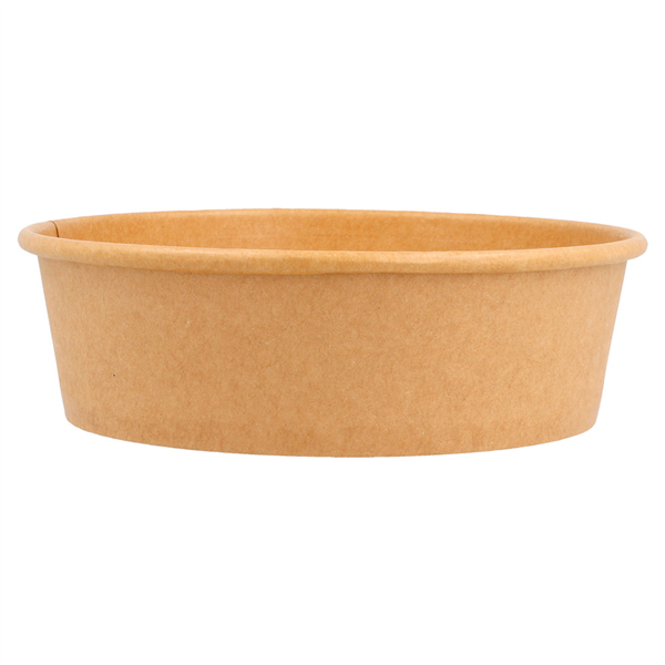 POTS SALADIERS 500 ML 300 + 18 PE G/M2 Ø15/12,8x4,5 CM NATUREL KRAFT (300 UNITÉ) - Garcia de Pou