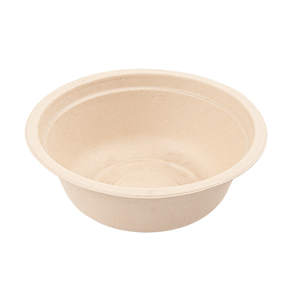 SALADIERS "BIONIC" 500 ML Ø 15,5x5,4 CM NATUREL BAGASSE (600 UNITÉ) - Garcia de Pou