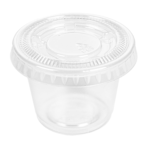 50 PETITS POTS + 50 COUVERCLES 30 ML Ø4,5x3,3 CM TRANSPARENT PP (24 UNITÉ) - Garcia de Pou