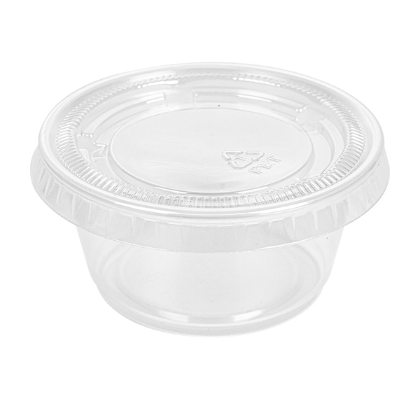 50 PETITS POTS + 50 COUVERCLES 60 ML Ø6,2x3,2 CM TRANSPARENT PP (24 UNITÉ) - Garcia de Pou