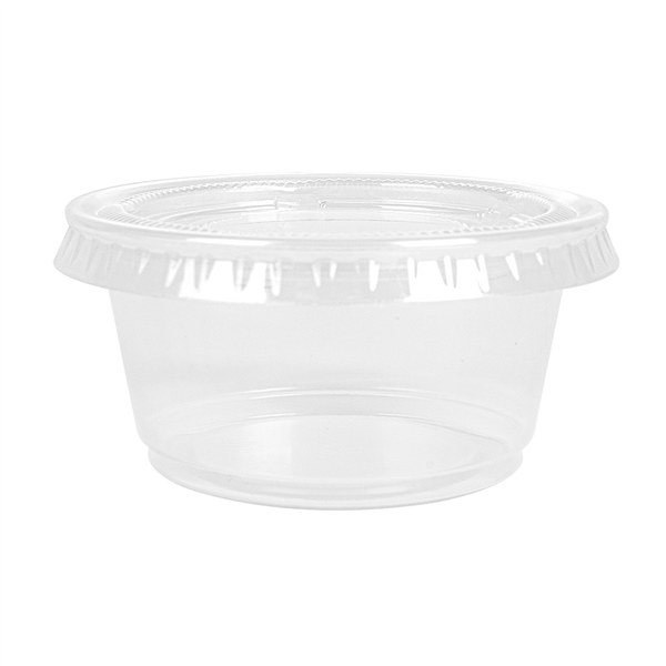 50 PETITS POTS + 50 COUVERCLES 60 ML Ø6,2x3,2 CM TRANSPARENT PP (24 UNITÉ) - Garcia de Pou