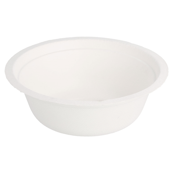 SALADIERS "BIONIC" 350 ML Ø 13,5x4,6 CM BLANC BAGASSE (900 UNITÉ) - Garcia de Pou