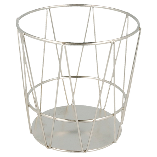 BASKET GRISINES "ARTINOX"  Ø 11,5x11,5 CM ARGENTE INOX (24 UNITÉ) - Garcia de Pou