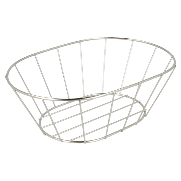 BASKET STYLE TOSCANE "ARTINOX"  21,6x14x7,6 CM ARGENTE INOX (24 UNITÉ) - Garcia de Pou