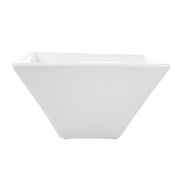 BOLS CARRÉS 300 ML 12,2x6 CM BLANC PORCELAINE (6 UNITÉ) - Garcia de Pou