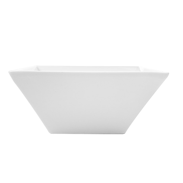 BOLS CARRÉS 1000 ML 17,5x7 CM BLANC PORCELAINE (3 UNITÉ) - Garcia de Pou