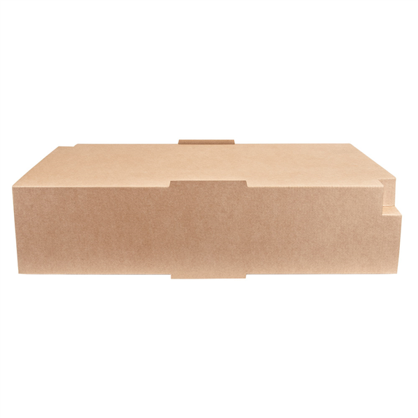 PLATEAUX "TRAITEUR" GRAND + ÉTUI  400 G/M2 45,5x34x11,5 CM HAVANE KRAFT (25 UNITÉ) - Garcia de Pou