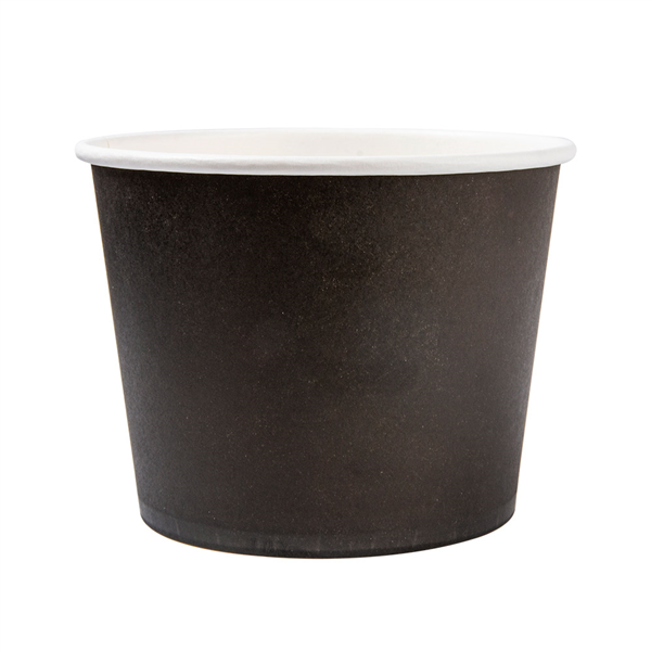 POTS 1000 ML 300 + 18 PE G/M2 Ø13,5x10,4 CM NOIR CARTON (500 UNITÉ) - Garcia de Pou