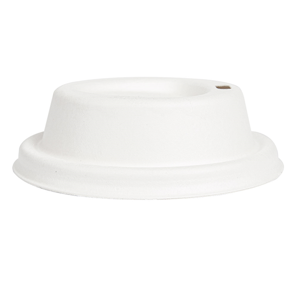 COUVERCLES POUR GOBELETS À CAFÉ 240 ML "BIONIC"  Ø 8 CM BLANC BAGASSE (1000 UNITÉ) - Garcia de Pou