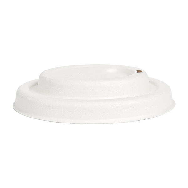 COUVERCLES POUR GOBELETS À CAFÉ "BIONIC"  Ø 9,4 CM BLANC BAGASSE (1000 UNITÉ) - Garcia de Pou