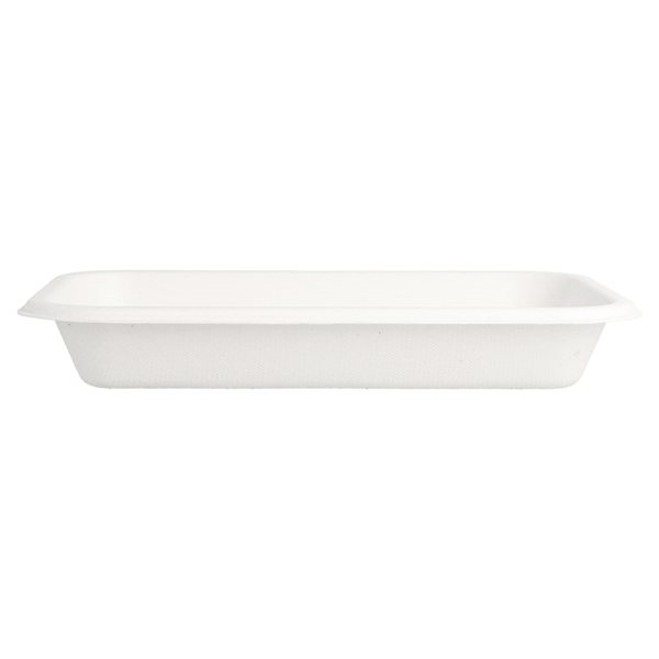 PLATEAUX "BIONIC" 350 ML 18x12x2,5 CM BLANC BAGASSE (600 UNITÉ) - Garcia de Pou