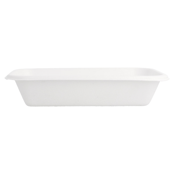 PLATEAUX "BIONIC" 425 ML 18x12x3,5 CM BLANC BAGASSE (600 UNITÉ) - Garcia de Pou