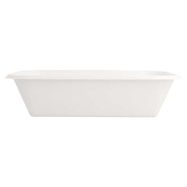 PLATEAUX "BIONIC" 950 ML 21,5x14x5,2 CM BLANC BAGASSE (600 UNITÉ) - Garcia de Pou