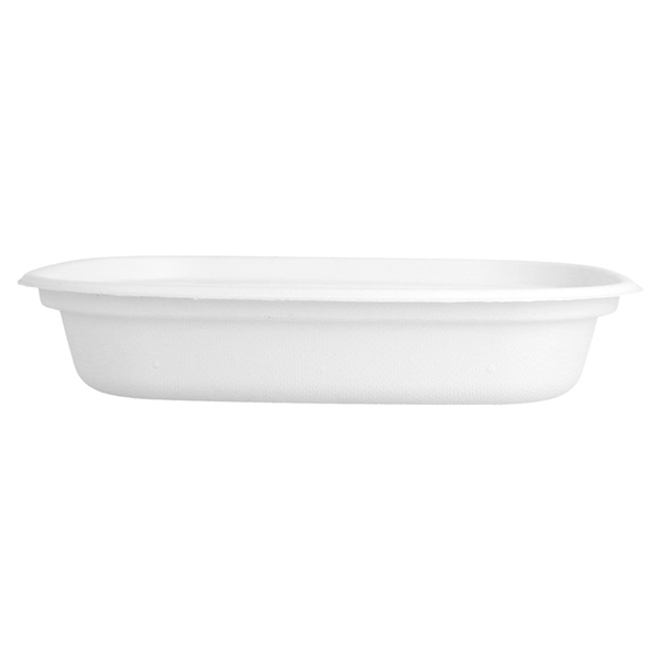 PLATEAUX "BIONIC" 1100 ML 23,1x18,2x4,3 CM BLANC BAGASSE (300 UNITÉ) - Garcia de Pou