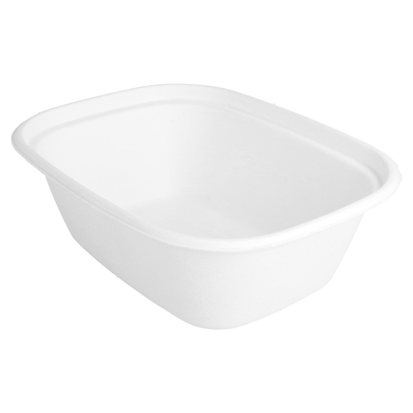 PLATEAUX "BIONIC" 1800 ML 23,1x18,2x7,7 CM BLANC BAGASSE (300 UNITÉ) - Garcia de Pou