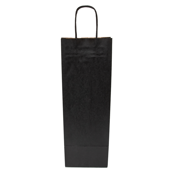 SACS SOS AVEC ANSES 1 BOTEILLE  100 G/M2 14+8x40 CM NOIR KRAFT (250 UNITÉ) - Garcia de Pou