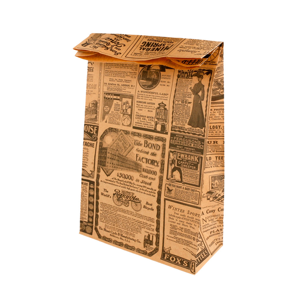 SACS SOS SANS ANSES "TIMES" 70 G/M2 20+9x34,5 CM NATUREL KRAFT (500 UNITÉ) - Garcia de Pou