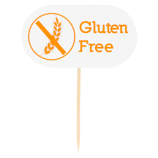 PIQUES "GLUTEN FREE"  8 CM BLANC BOIS (100 UNITÉ) - Garcia de Pou