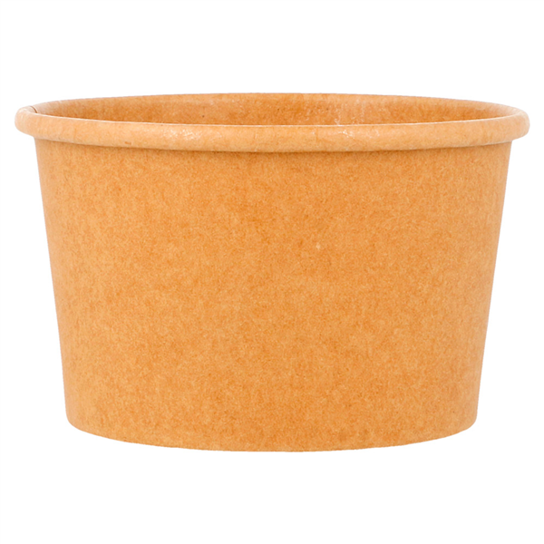 POTS À GLACES 120 ML 210 + 18 PE G/M2 Ø7,7x4,7 CM MARRON CARTON (2000 UNITÉ) - Garcia de Pou