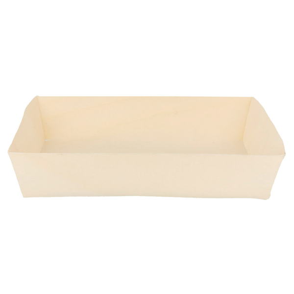 BARQUETTES RECTANGULAIRES  19x13x4 CM NATUREL BOIS (100 UNITÉ) - Garcia de Pou