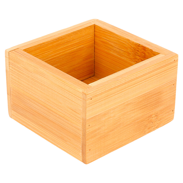 BOÎTE POUR BUFFET  8x8x5 CM NATUREL BAMBOU (1 UNITÉ) - Garcia de Pou