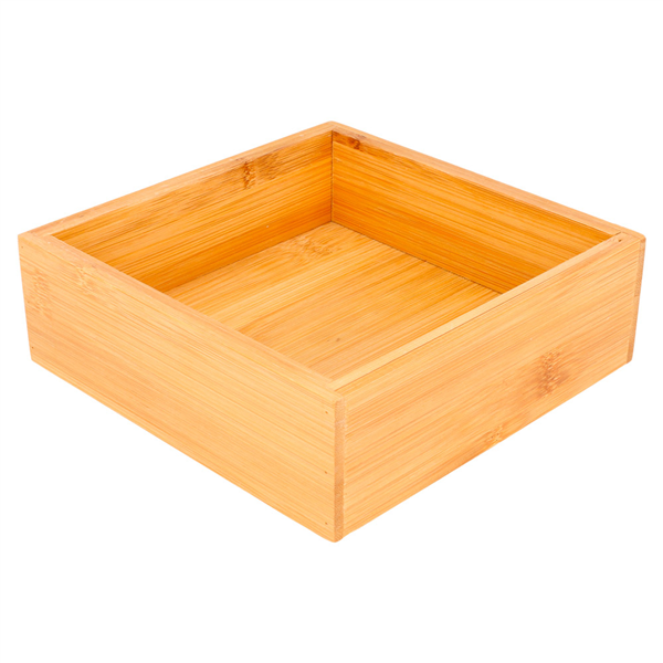 BOÎTE POUR BUFFET  15,5x15,5x5 CM NATUREL BAMBOU (1 UNITÉ) - Garcia de Pou