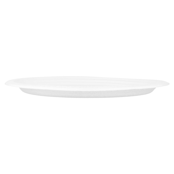 PLATEAUX OVALES "BIONIC"  31,8x25,5x2,2 CM BLANC BAGASSE (600 UNITÉ) - Garcia de Pou