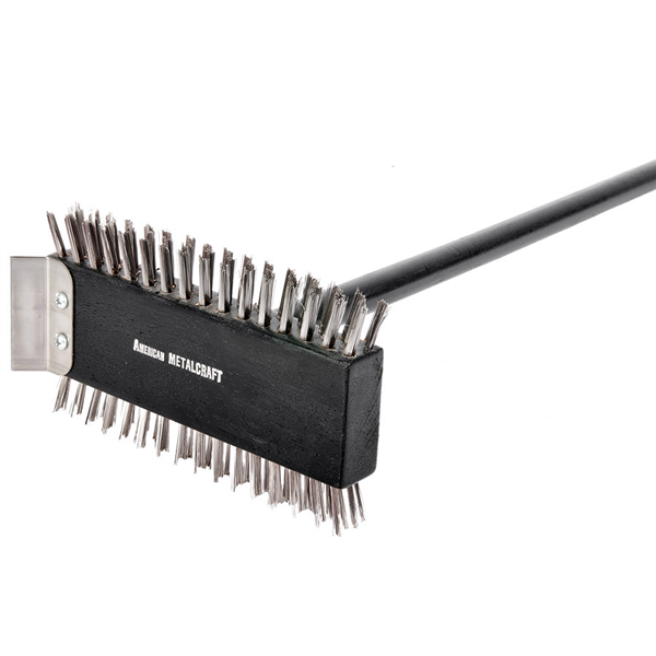 BROSSE NETTOYAGE GRILLS  76x21x12,5 CM NOIR ACIER (1 UNITÉ) - Garcia de Pou