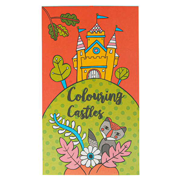 CAHIERS COLORIAGE "CHÂTEAUX"  100 G/M2 12,5x22 CM QUADRICHROMIE CELLULOSE (100 UNITÉ) - Garcia de Pou